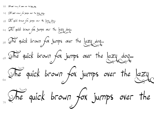 Jellyka Endless Voyage font waterfall